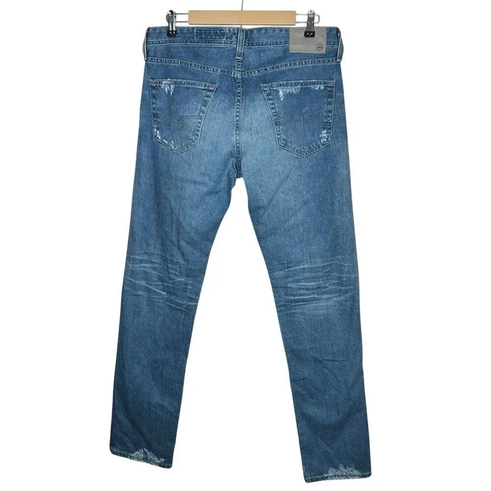 AG Adriano Goldschmied Matchbox Jeans Mens 32 Distressed AG-ED Denim Casual NEW